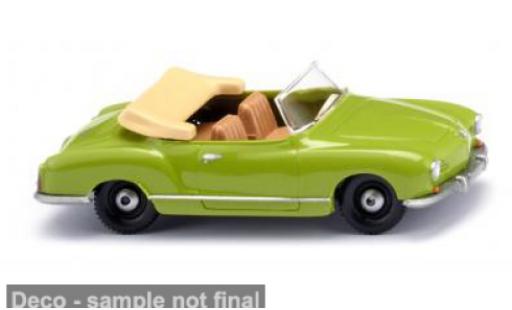 Modelauto Volkswagen Karmann Ghia Cabriolet Ghia groen/beige 1957 1/87 Wiking