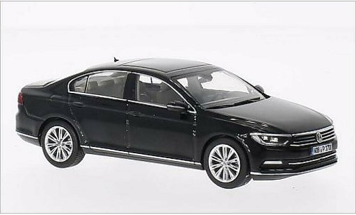 Volkswagen Passat B7 1/43 Herpa Sedan metallic zwart 2014 modelauto