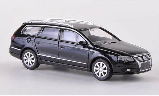 Volkswagen Passat B6 1/87 Wiking Variant zwart 2005 modelauto