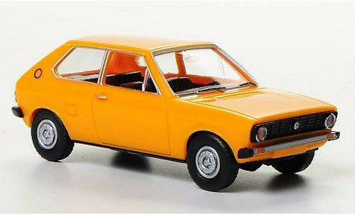 Volkswagen Polo Base 1/87 Wiking I geel modelauto
