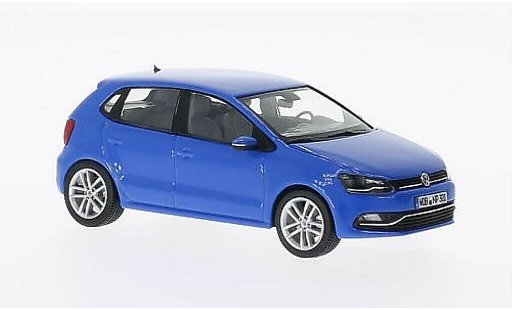Volkswagen Polo Base 1/43 Herpa V (6C) blauw 5-Turer 2014 modelauto