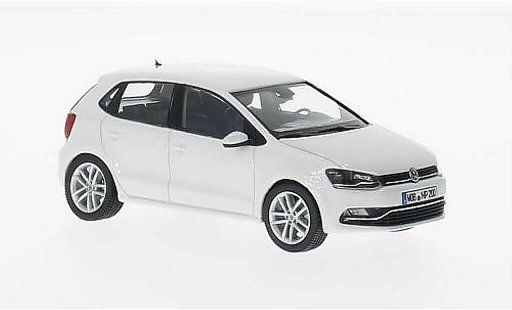 Volkswagen Polo Base 1/43 Herpa V (6C) wit 5-Turer 2014 modelauto