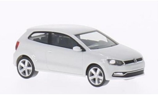 Volkswagen Polo Base 1/87 Herpa V (Typ 6C) 3-turig wit 2014 modelauto