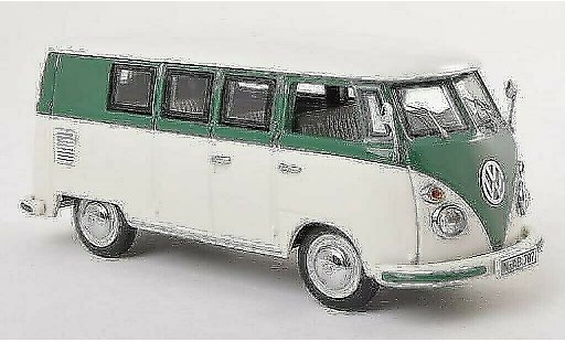 Volkswagen T1 Base 1/43 Schuco Bus wit/groen modelauto