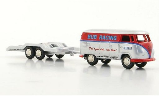 Volkswagen T1 Base 1/87 Bub bestelwagen BUB Racing met 2-Achs-Anhanger Martini Racing 2006 modelauto