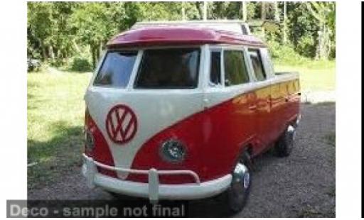 Modelauto Volkswagen T1 Base rood/wit 1/43 Cararama