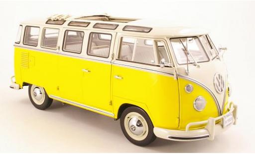 Modelauto Volkswagen T1 Base Samba geel 1/12 Sun Star