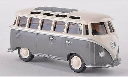 Volkswagen T1 Base 1/87 Wiking Samba grijs/wit modelauto