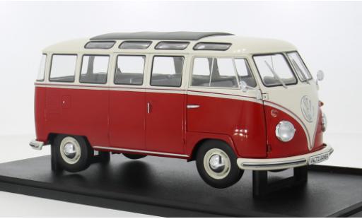 Modelauto Volkswagen T1 Base Samba rood/beige 1/18 Solido