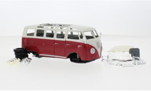 Modelauto Volkswagen T1 Base Samba rood/wit 1/24 Maisto