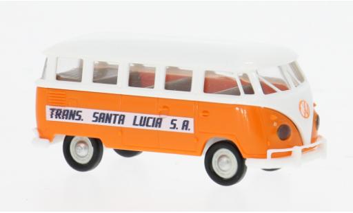 Modelauto Volkswagen T1 B Mindersamba 1960 Trans Santa Lucia 1/87 Brekina