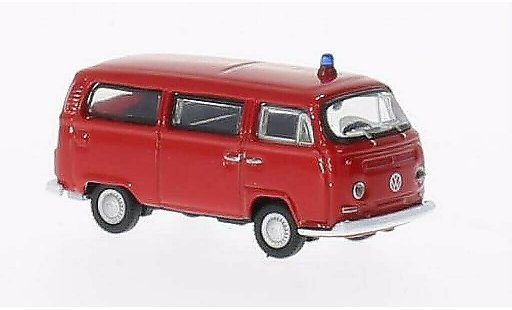 Volkswagen T2 B 1/87 Welly Bus Brandweer 1972 modelauto