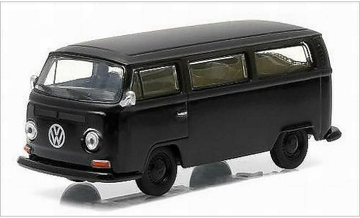 Volkswagen T2 A 1/64 Greenlight Bus zwart/mat-zwart 1968 modelauto