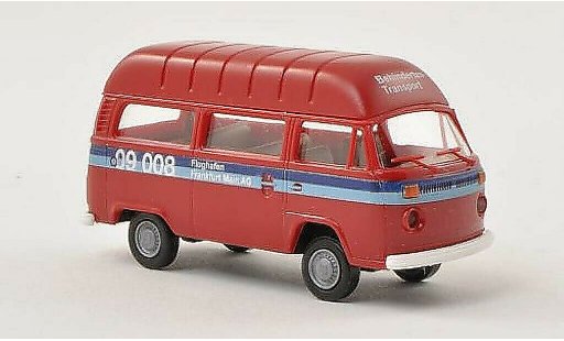Volkswagen T2 Base 1/87 Brekina Hochdak-Stationwagen Flughafen Frankfurt am Main - Behindertentransport modelauto