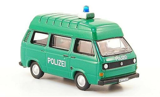 Volkswagen T3 Base 1/87 Bub Hochraumbus Politie groen modelauto