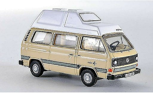 Volkswagen T3 Base 1/76 Oxford Joker Hochdak beige LHD modelauto