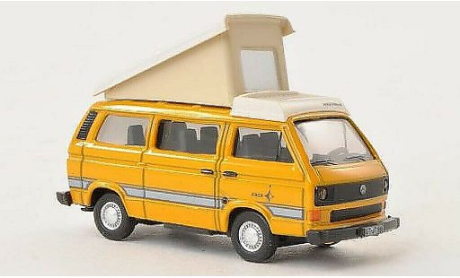 Volkswagen T3 Base 1/87 Schuco Westfalia Joker geel/wit modelauto