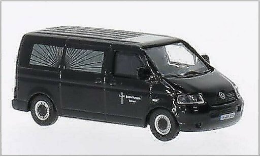 Volkswagen T5 Base 1/87 Schuco Bestattungswagen Meier zwart modelauto