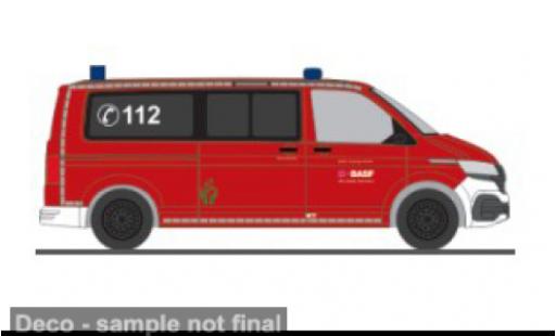 Modelauto Volkswagen T6 T6.1 .1 BASF Werkbrandweer M&Atilde;&frac14;nster 1/87 Rietze