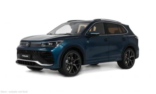 Modelauto Volkswagen Tiguan R-Line E TSI blauw 2024 1/18 Ottomobile