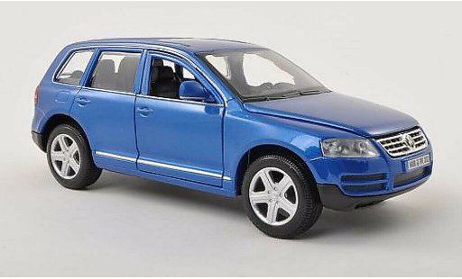 Volkswagen Touareg Base 1/24 Burago I blauw modelauto
