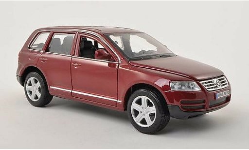 Volkswagen Touareg Base 1/24 Burago I rood modelauto