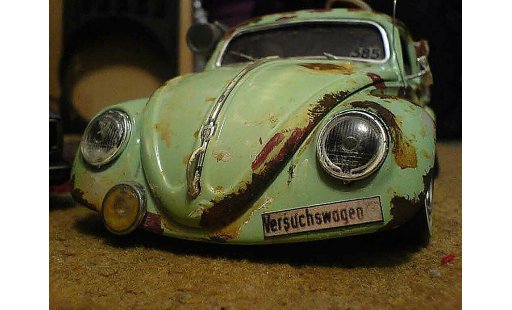 Volkswagen Kafer Rat Rod 1/18 Burago coxinelle style modelauto