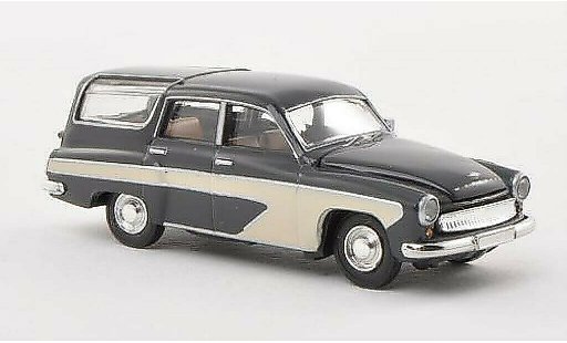 Wartburg 311 Camping 1/87 Brekina grijs/beige modelauto