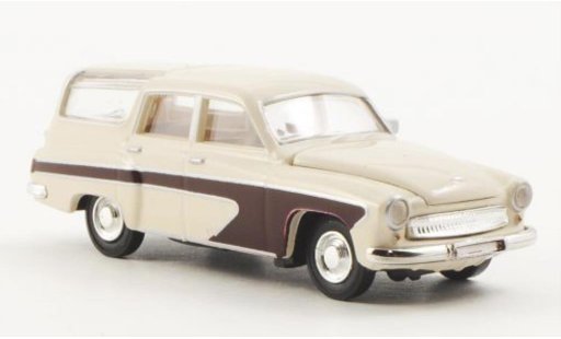 Wartburg 311 Camping 1/87 Brekina wit/rood modelauto