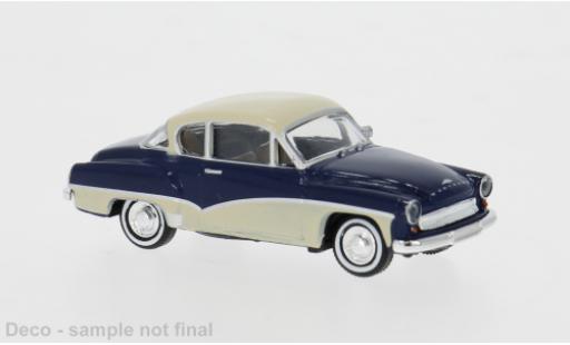 Modelauto Wartburg 311 Coupe blauw/beige 1959 1/87 Brekina