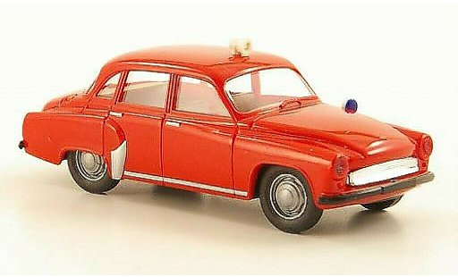 Wartburg 311 Base 1/87 Brekina Brandweer modelauto