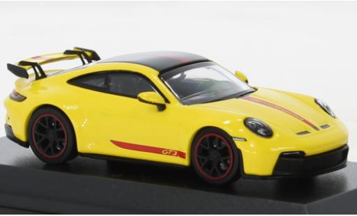 Modelauto Porsche 911 GT3 geel 1/64 Wbros