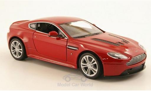 Modelauto Aston Martin V12 Vantage vantage metallic rood 2010 1/24 Welly