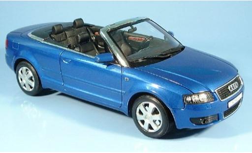 Modelauto Audi A4 berline met. blauw 2002 1/18 Welly