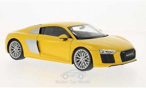 Modelauto Audi R8 v10 geel 2016 1/18 Welly