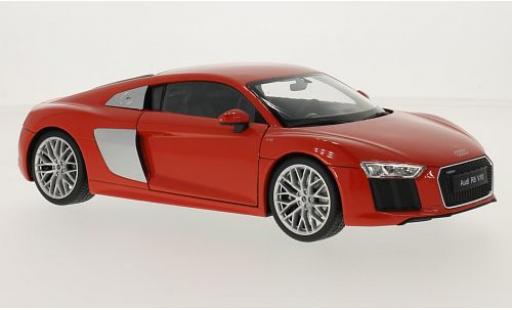 Modelauto Audi R8 v10 rood 2016 1/18 Welly