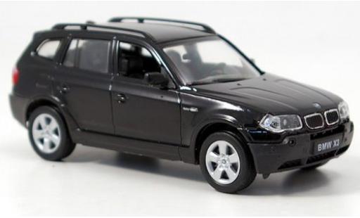 Modelauto Bmw X3 suv zwart 1/43 Welly
