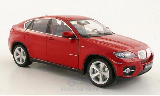 Modelauto Bmw X6 suv rood 1/18 Welly