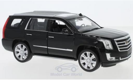 Modelauto Cadillac Escalade suv zwart 2017 1/24 Welly