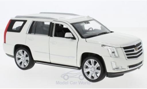 Modelauto Cadillac Escalade suv wit 2017 1/24 Welly