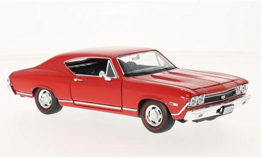 Modelauto Chevrolet Chevelle SS 396 rood 1968 1/24 Welly