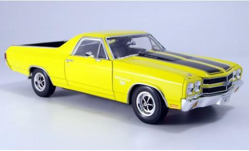 Modelauto Chevrolet El Camino pickup geel 1970 1/18 Welly