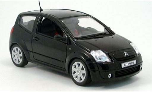 Modelauto Citroen C2 Berline zwart 2003 1/18 Welly