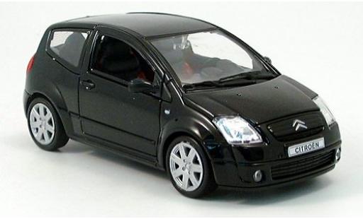 Modelauto Citroen C2 Berline zwart 2004 1/24 Welly