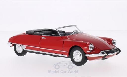 Modelauto Citroen DS Cabriolet 19 rood kap ge&Atilde;&para;ffnet 1/24 Welly