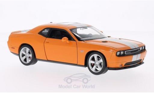 Modelauto Dodge Challenger SRT oranje/grijs 1/24 Welly