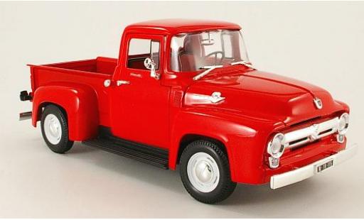 Modelauto Ford F-100 Pickup 00 Pick Up rood 1956 1/18 Welly