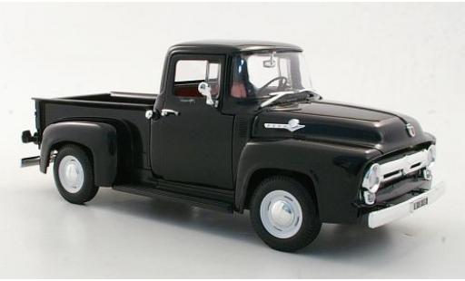 Modelauto Ford F-100 Pickup 00 Pick Up zwart 1956 1/18 Welly