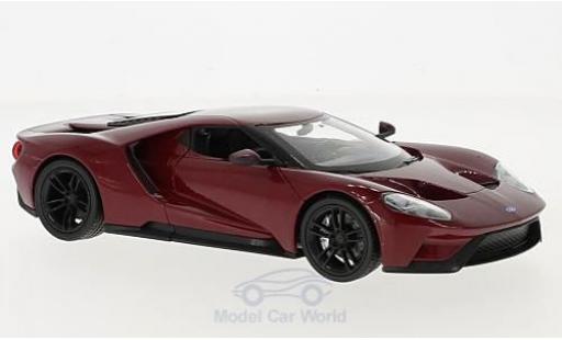 Modelauto Ford GT Berlinetta rood 2017 1/24 Welly