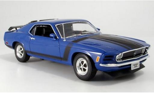 Modelauto Ford Mustang Boss blauw 1970 1/18 Welly
